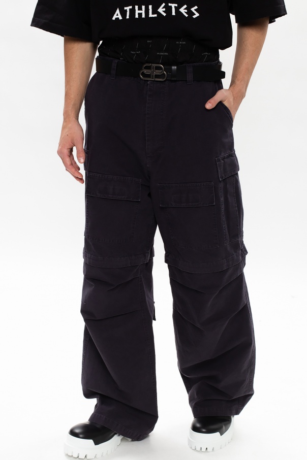 marine serre moire cargo trousers item - SchaferandweinerShops Pakistan -  Straight leg trousers Balenciaga